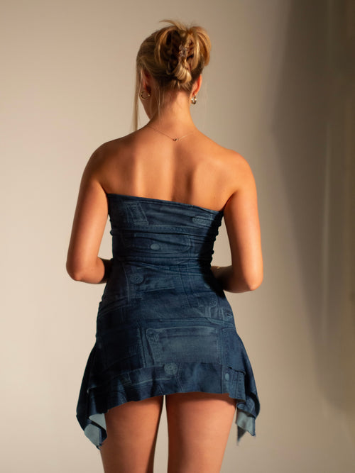 Blue Jeans Mini Dress