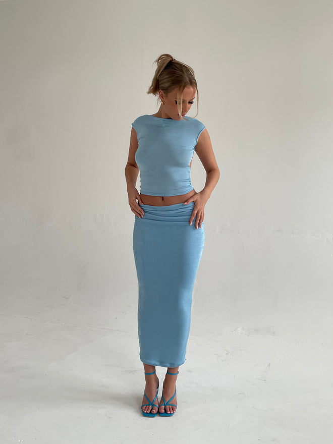 Bleu Maxi Skirt